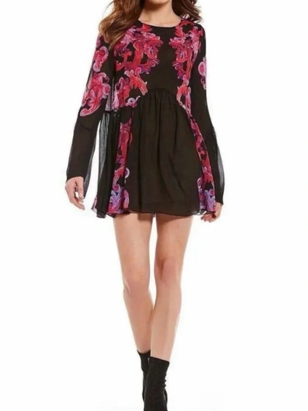 Free People Dress Mini Boho Floral